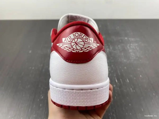 Rep Kickmax Jordan Retro Low Red 1 705329-101 Varsity White 0401